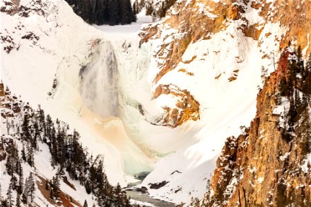 Frozen Lower Falls from Artist Point photo