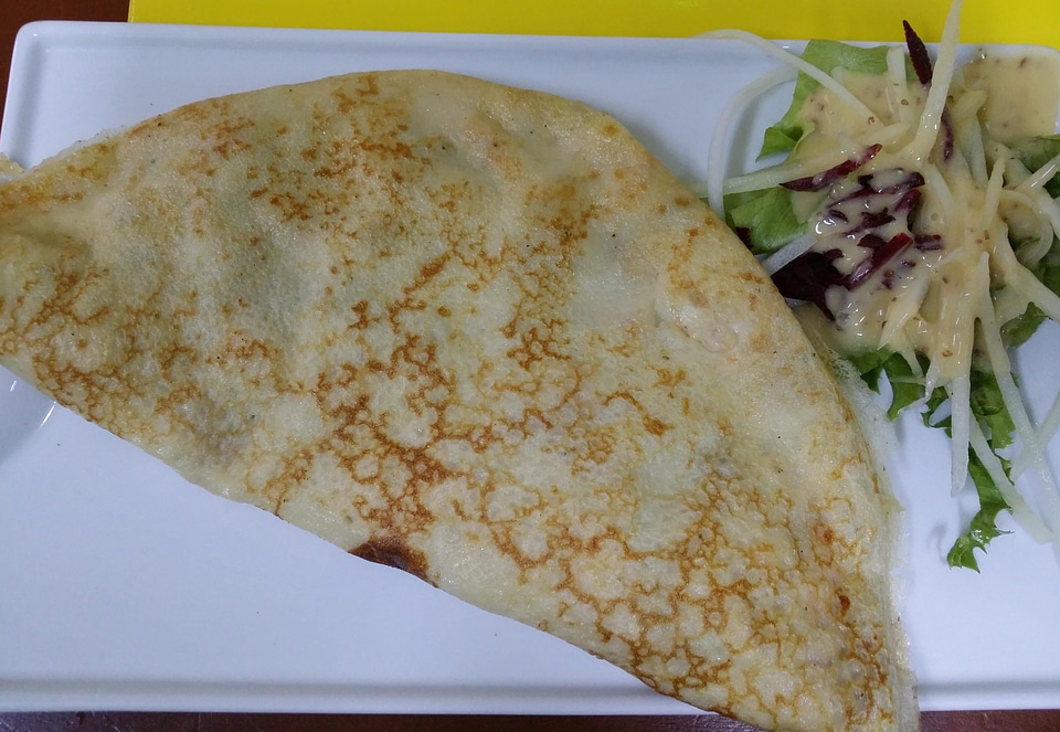 Food meal smoked chicken pancake