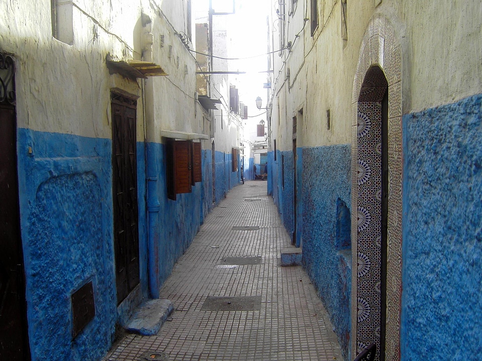 Corridor houses doors