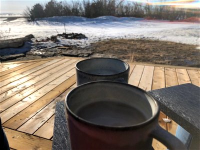 First Deck Coffee of the Season photo