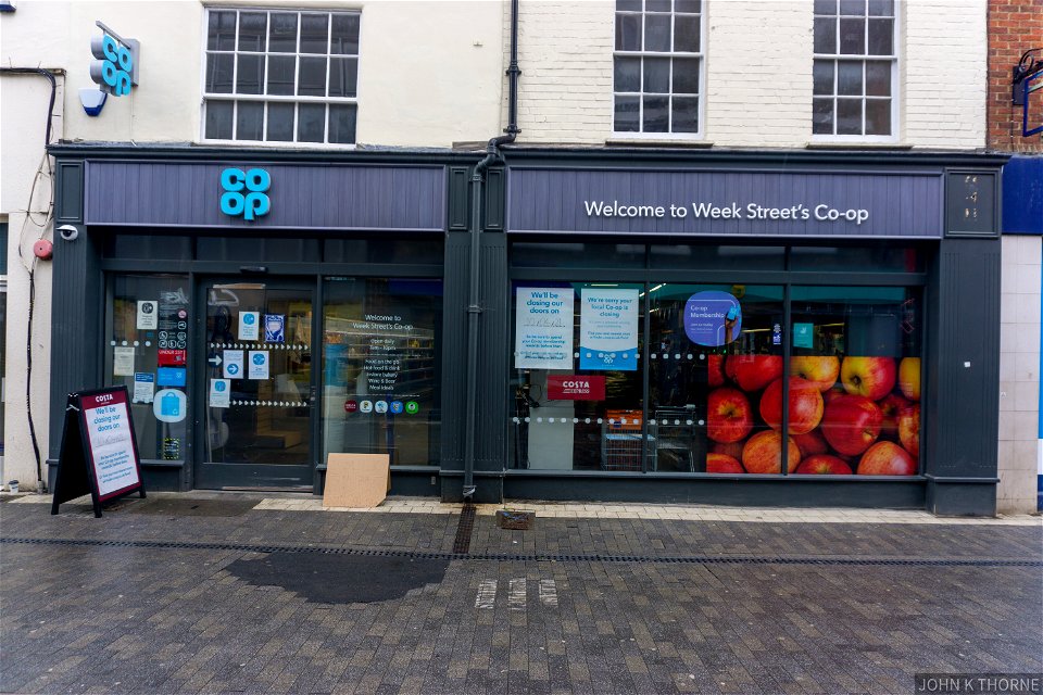 CO-OP WEEK STREET MAIDSTONE. LAST DAY OF TRADING.