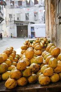 Market mangoes fruits photo