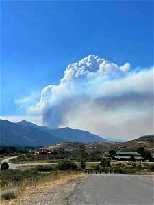 Smoke Column on Varden Fire photo