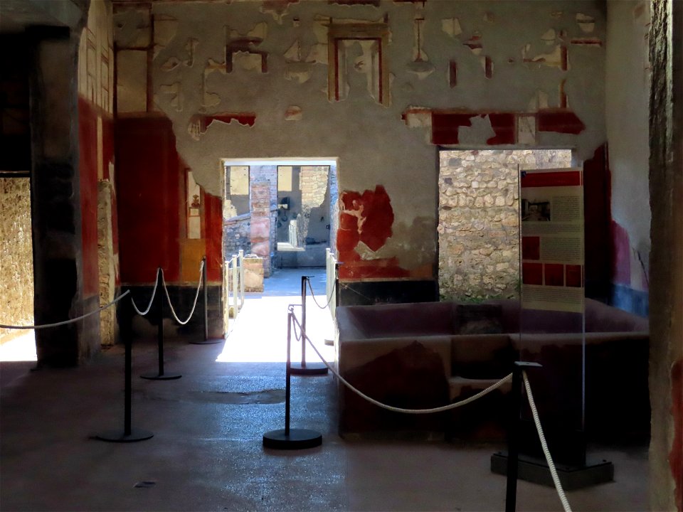 Fullery of Stephanus Laundry with Urine Ruins Pompeii Italy