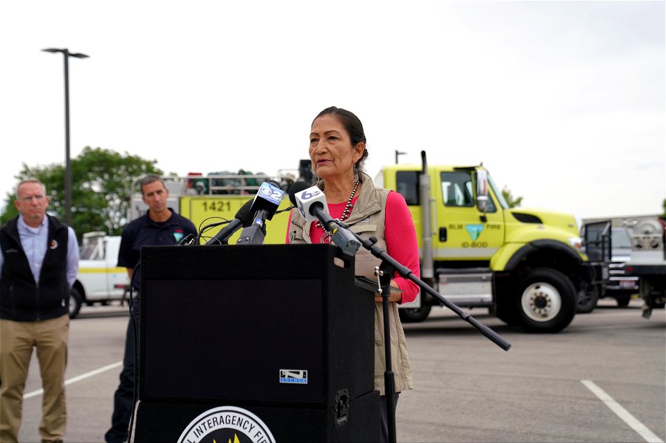 Sec Haaland NIFC visit 2022