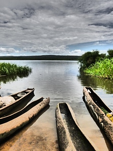 Landscape water canoes