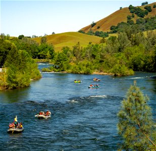 Rafters on the American River photo