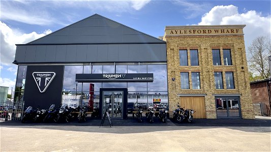 AYLESFORD WHARF Laguna Triumph Motorcycles.