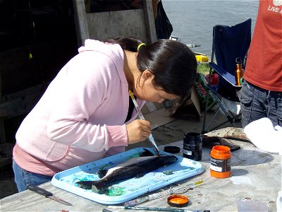 Tselane fish printing