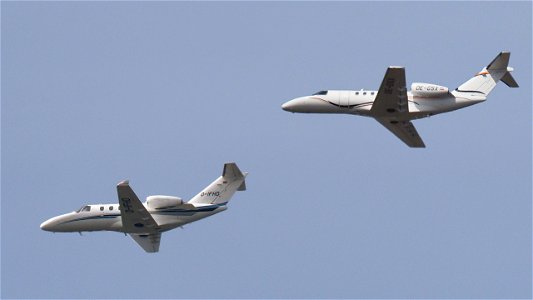 Two Cessna 525 Business Jets: