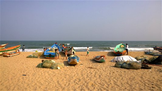 Serenity beach. Pondichery