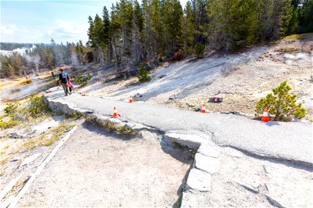 Current condition of Porcelain Basin Trail