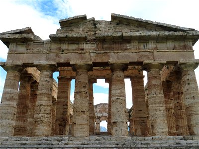 Back Temple of Neptune Paestum Itlay