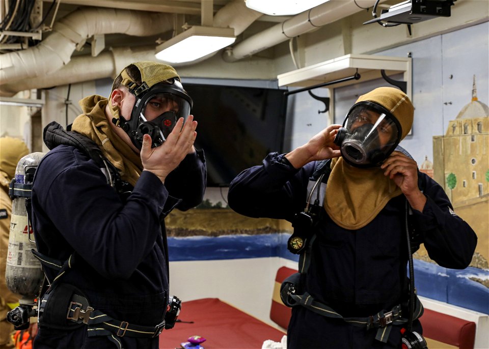 USS Porter (DDG 78) general quarters training