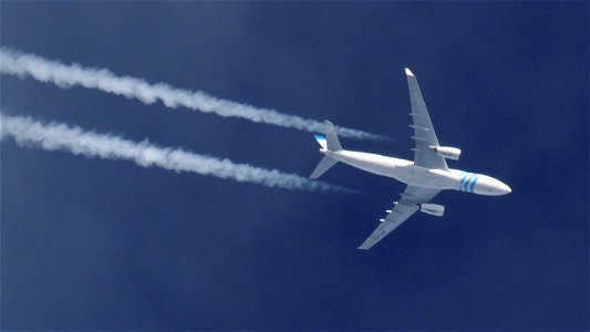 Airbus A330-243P2F SU-GCE EgyptAir Cargo - Frankfurt to Cairo (37000 ft.)