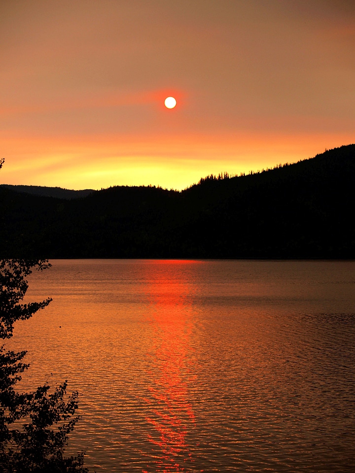 Lake morning water