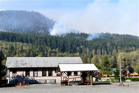 North of Skykomish, Bolt Creek Fire, Washington photo