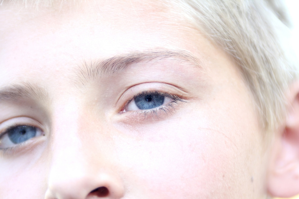 Beautiful close-up blonde