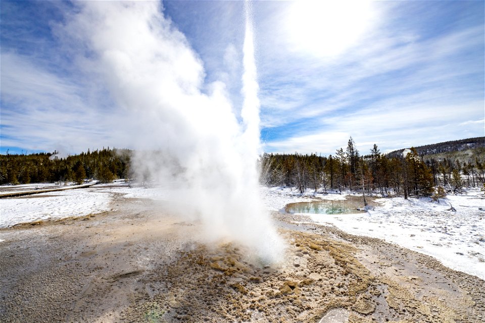 Vixen Geyser eruption