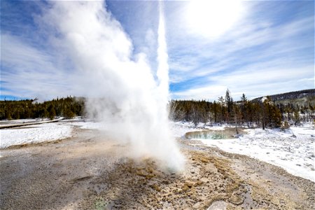 Vixen Geyser eruption photo