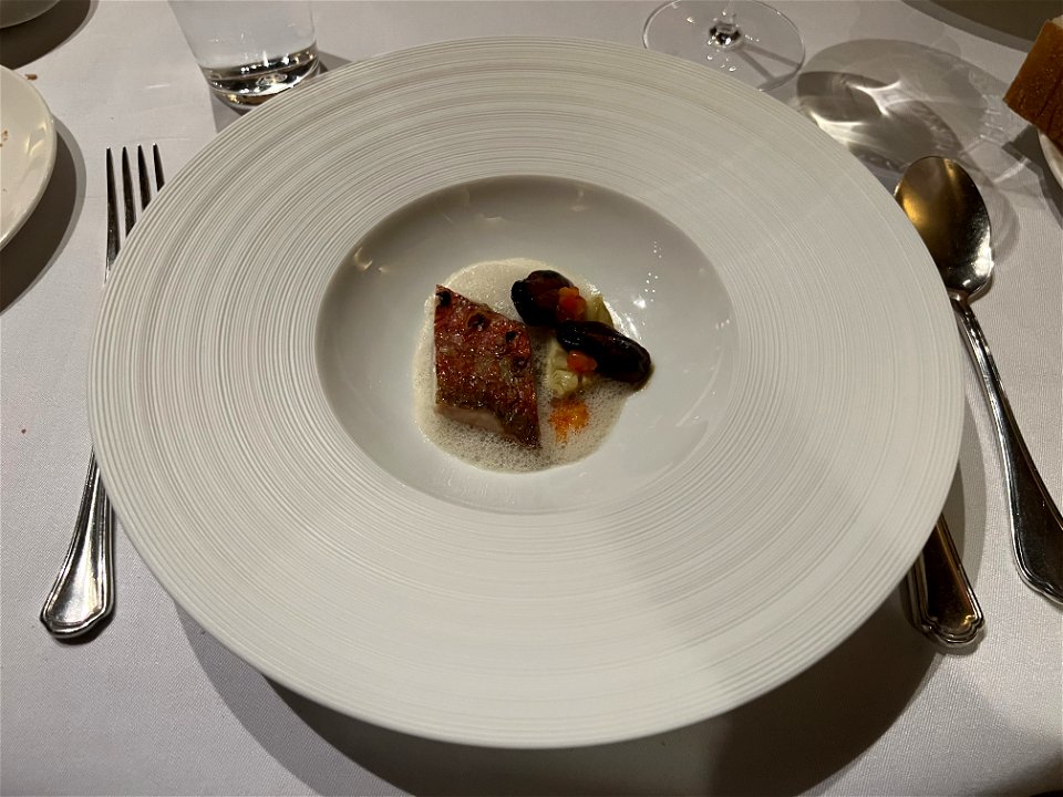 Red Mullet, Salt Spring Mussels, Artichoke, Roasted Pepper