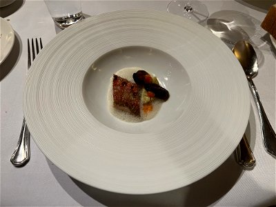 Red Mullet, Salt Spring Mussels, Artichoke, Roasted Pepper
