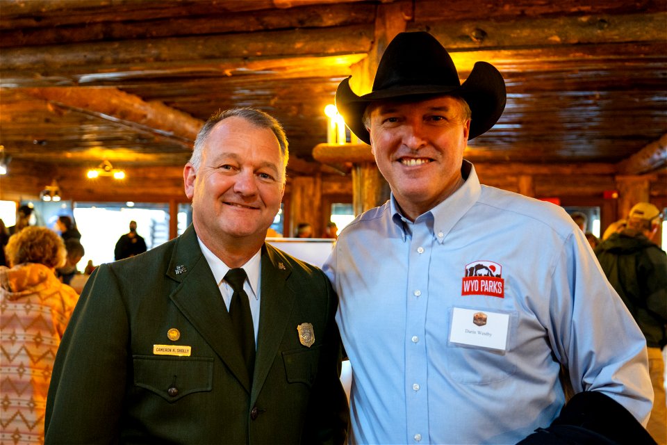 Yellowstone National Park Lodges 150 Years of Inspiration Event: Cam Sholly, Yellowstone Superintendent, and Darin Westby, Director of the Wyoming Department of State Parks and Cultural Resources