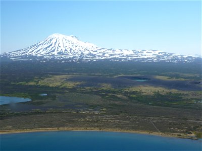 Mt. Peulik and Ukinrek Maars photo