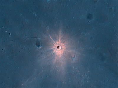 A New Impact Crater with Bright Ejecta photo