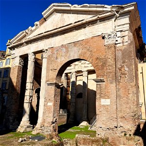 Portico of Octavia short cut Rome Italy