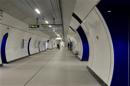 New passenger concourse at Bank station. photo