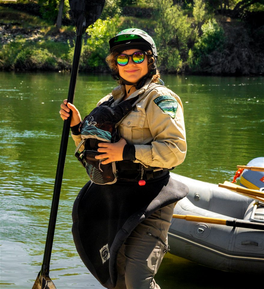 Kayak on American River photo