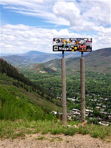 Niagara sign Aspen Mountain photo