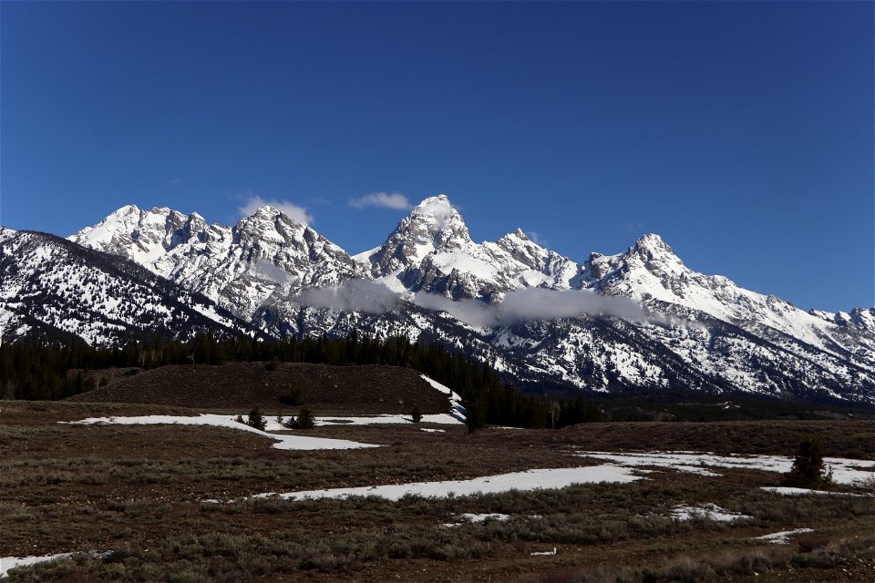 Teton Range in Spring