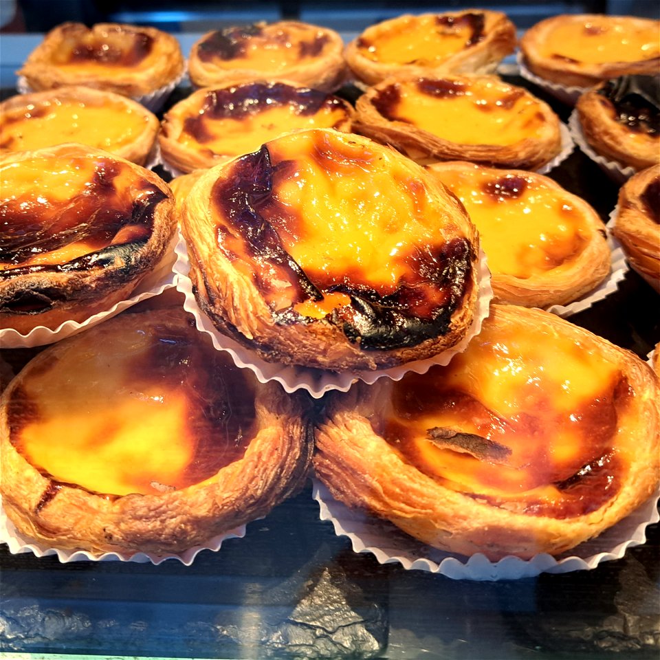 Pastel de nata closeu up Porto Portugal