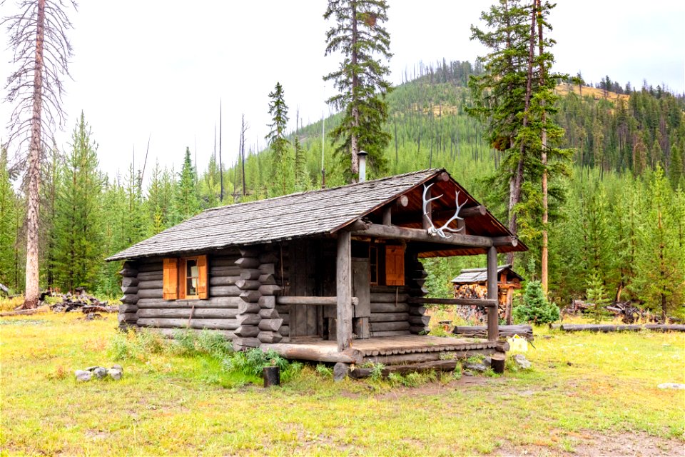 Upper Miller Patrol Cabin: east view