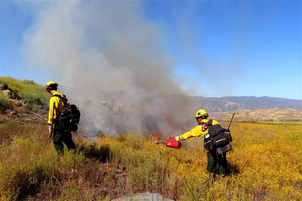 Lake Mathews Prescribed Fire Students 1