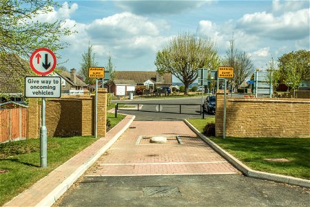 New Bus Gateway with sump breakers. Maxwell Drive, Howard Drive, Allington Maidstone. The Route 60 Bus was supposed to start on April 4th 2022. But has been delayed leaving Allington with one bus a day.