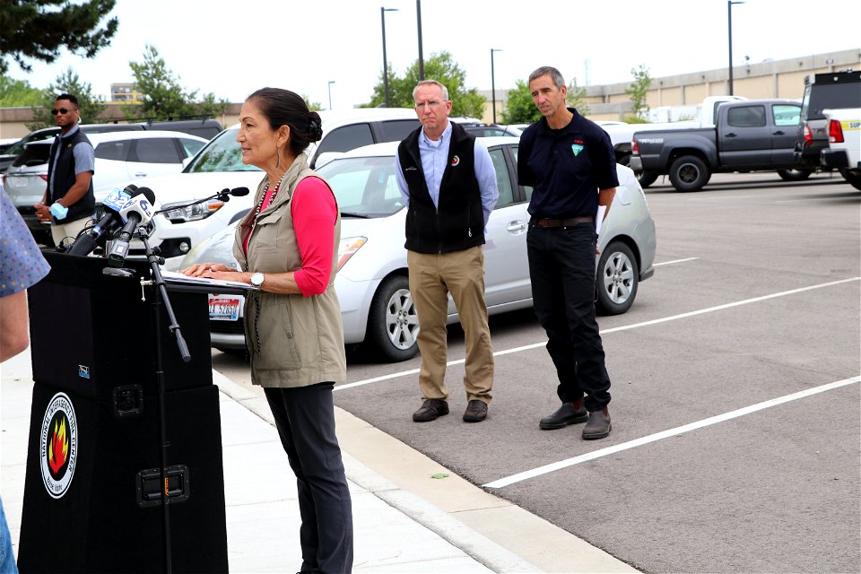 DOI Sec Haaland visiting NIFC 2022