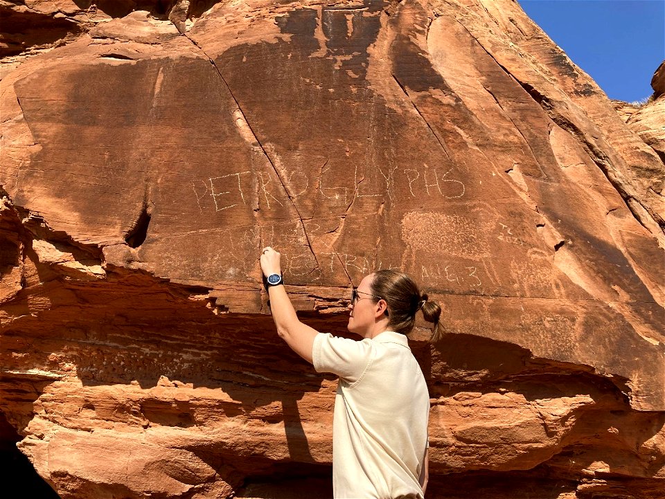 BLM archeologist completed emergency treatment August 2021 photo