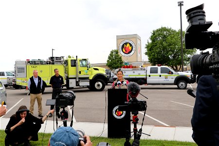 DOI Sec Haaland visiting NIFC 2022 photo