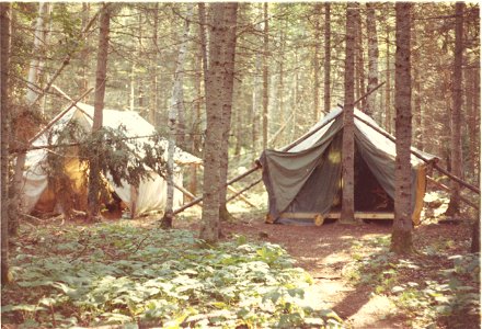 BWCAW work crew camp at Lake Insula, 1969