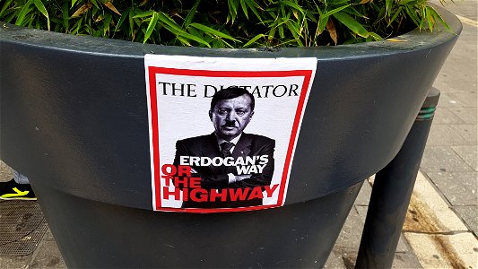 Affiche anti-Erdogan en 2019.