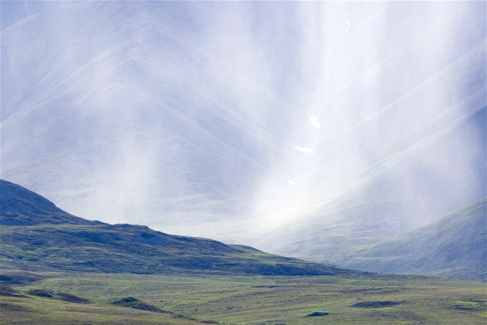 Summer rain squall in Brooks Range photo