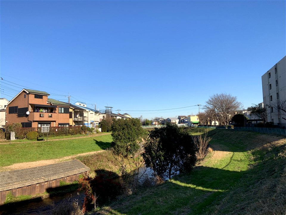 Kurome River in Kurihara Niiza-shi Saitama in mid-December