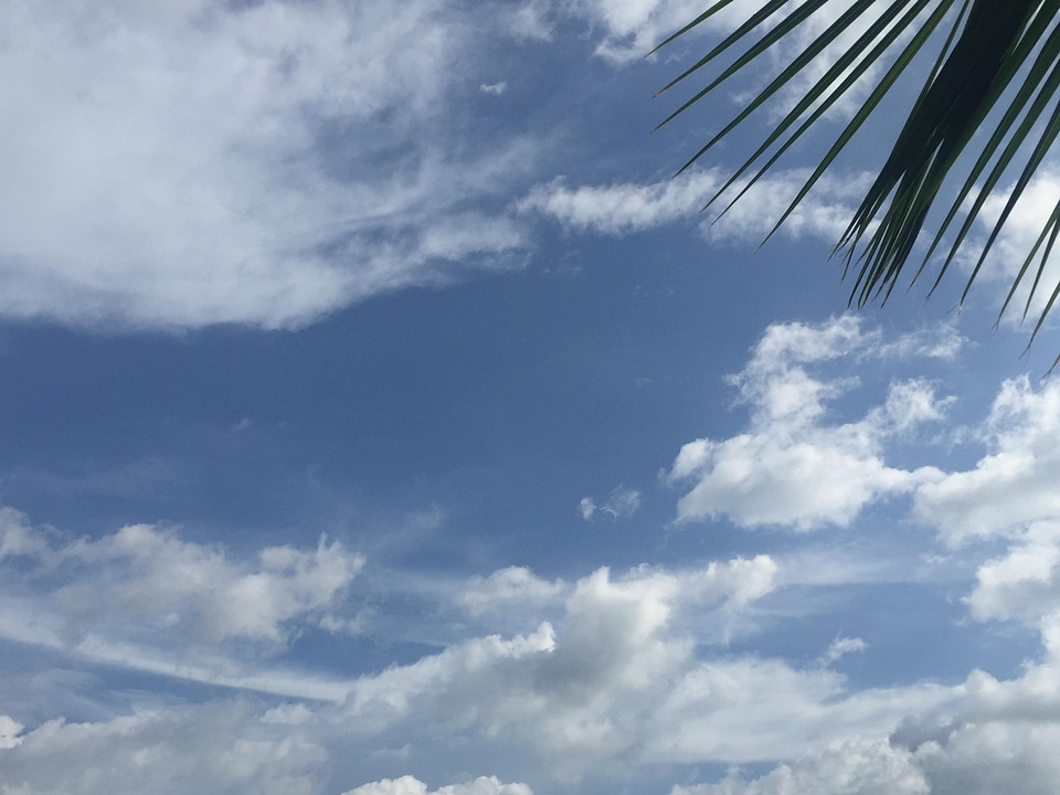 Landscape sky blue