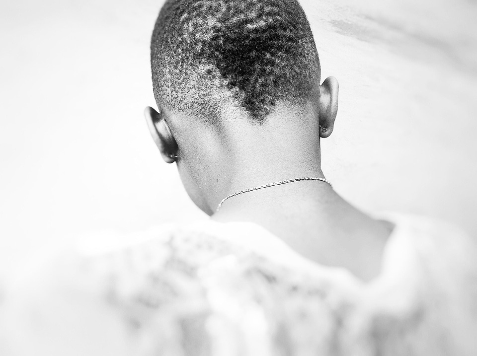 Woman hair cut people