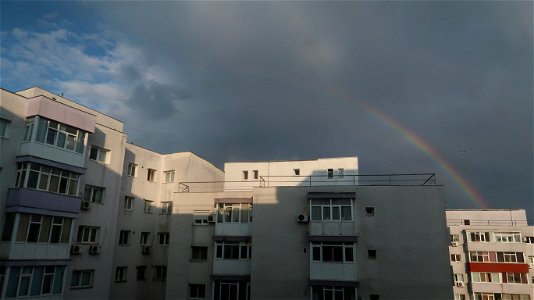 rainbow in abrud str (3) photo