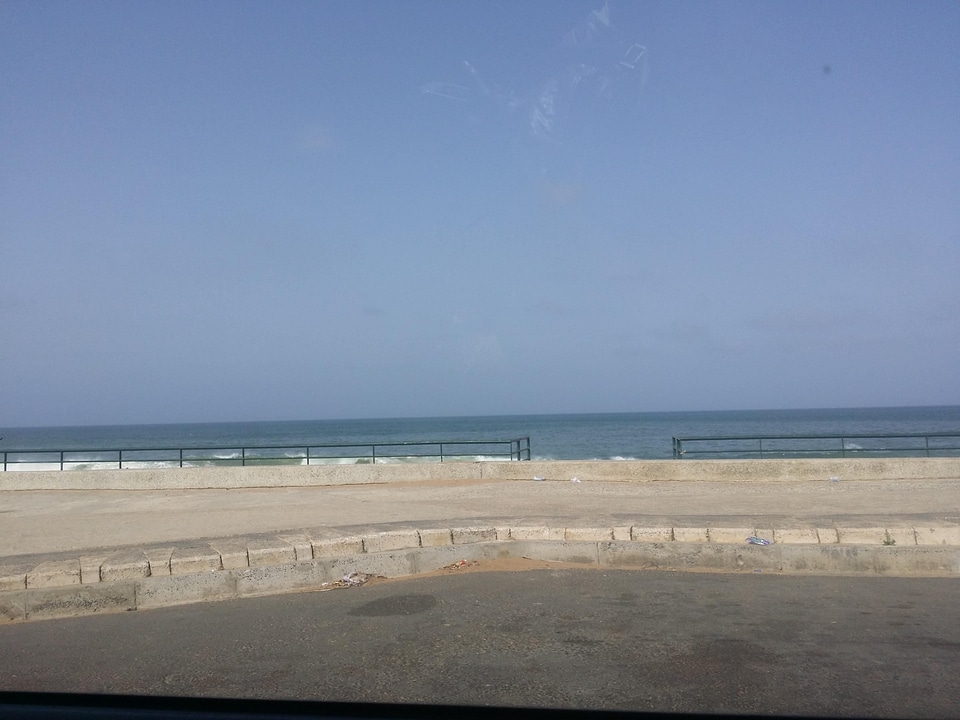 Landscape sea waves