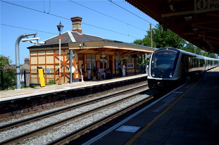 class 345 train at Hanwell station bound for Reading photo